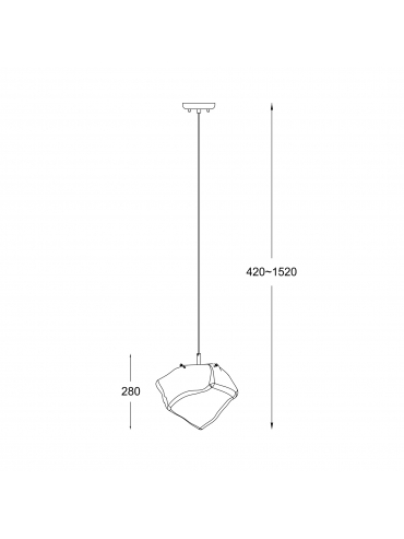 Lampa wisząca ROCK P0488-01A-F4AC