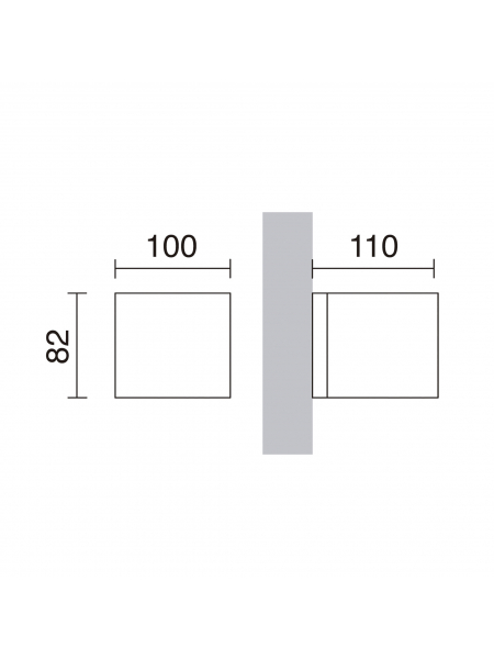 Lampa elewacyjna ISORA 157B-H20X1A-02