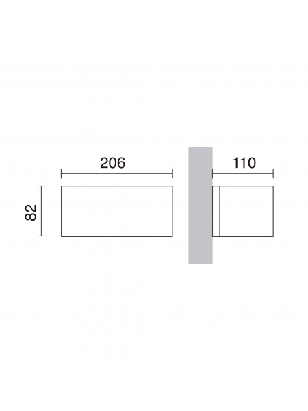 Lampa elewacyjna ISORA 157C-G05X1A-02