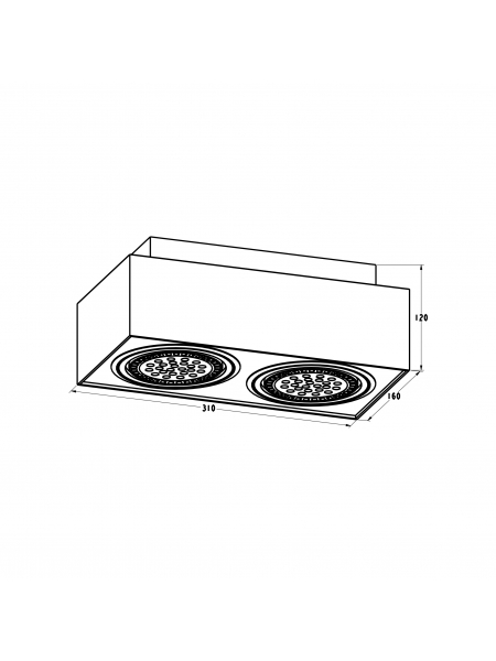 Spot BOXY CL 2 20075-WH