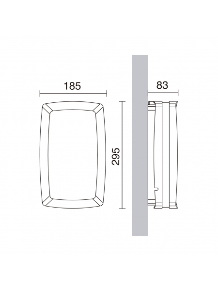 Lampa elewacyjna KIRA 169A-G05X1A-04