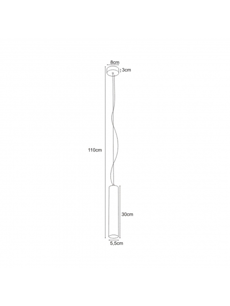 Lampa wisząca MILE BLACK K-4407