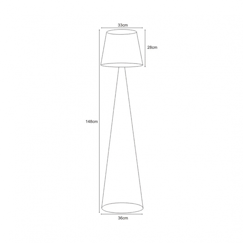 Lampa podłogowa SOUL BLACK K-4643