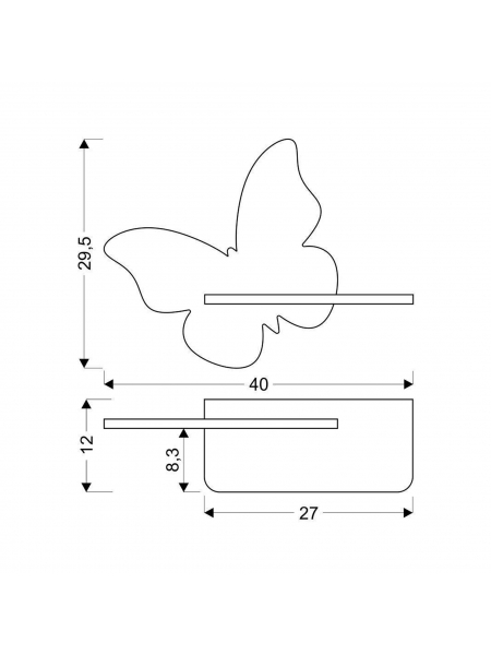 Kinkiet BUTTERFLY 21-84880