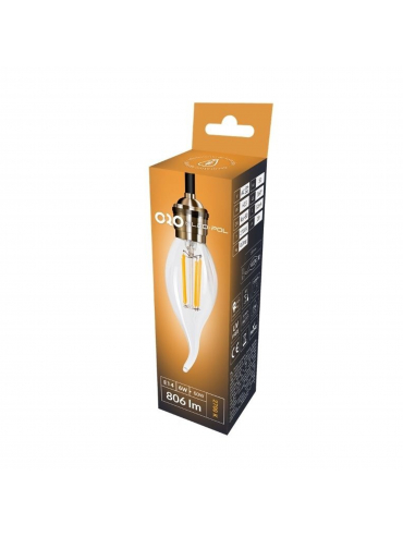 Żarówka LED ORO-E14-C35-FL-CLARO-FLAMI-6W-WW, 2700K