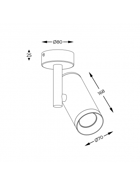 Spot TORI SL 2 20015-BK-N