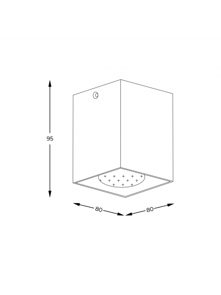 Spot SQUARE 50475-WH-N