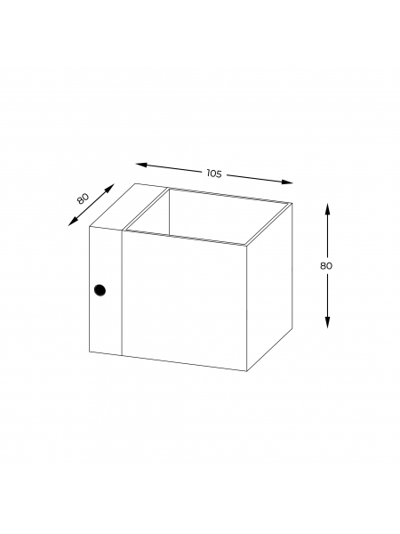 Kinkiet TRANSFER WL WHITE 90841-N