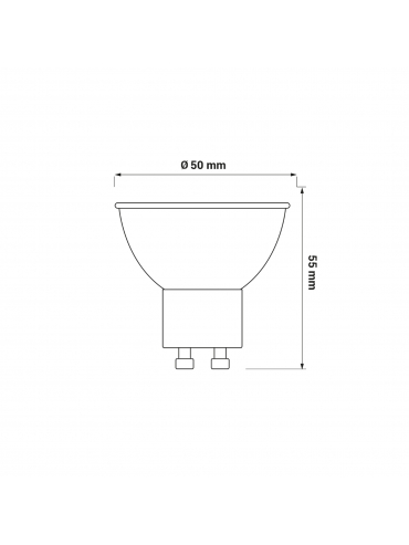 Żarówka ORO-GU10-TOTO-5W-CW, 6500K