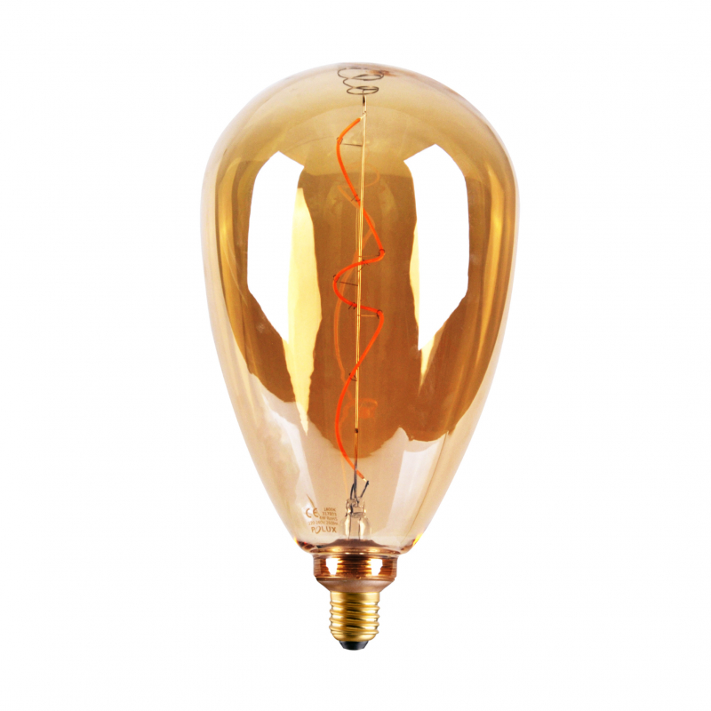 Żarówka dekoracyjna DECOVINTAGE LED Filament S173 Amber 4W, 260lm, 1800K 17803