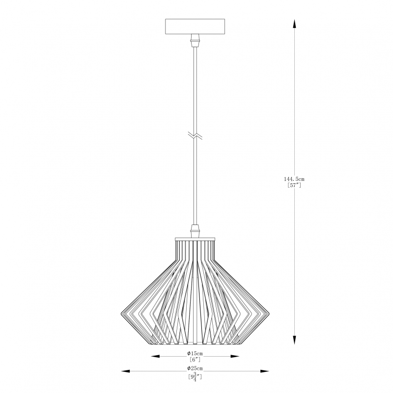 Lampa wisząca DOLIA A8080-GLD