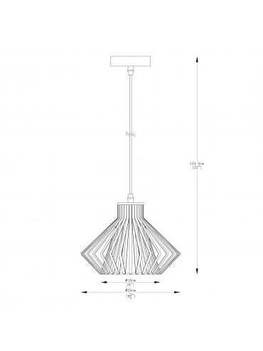 Lampa wisząca DOLIA A8080-GLD