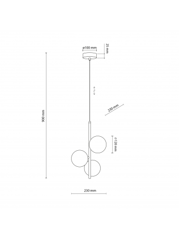 Lampa wisząca ESTERA GOLD 4838