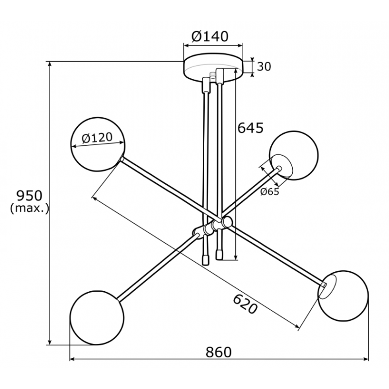 Lampa wisząca ABSOS 1842