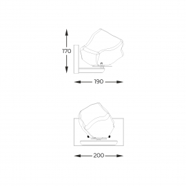 Kinkiet ROCK W0488-01A-U8AC