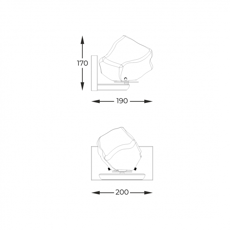 Kinkiet ROCK W0488-01A-U8AC