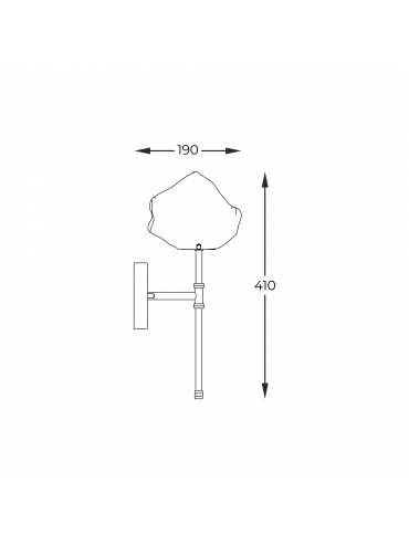 Kinkiet ROCK W0488-01D-SEAC