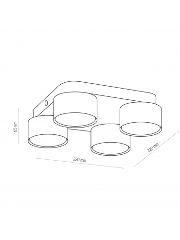 Lampa sufitowa SPACE WHITE 3393