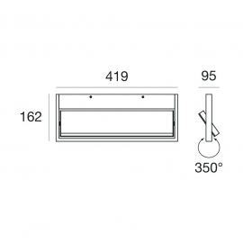 Kinkiet TABLET APPL.(L)LED 32W 7602