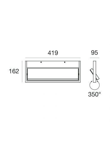 Kinkiet TABLET APPL.(L)LED 32W 7602