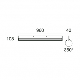 Kinkiet TABLET APPL.(XXL)LED 28W 7605