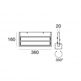 Kinkiet TABLET APPL.BIEMISS(M)LED 19W 7606