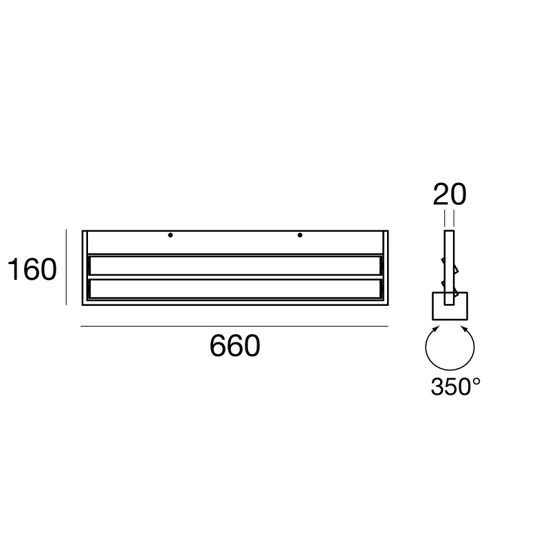 Kinkiet TABLET APPL.BIEMISS (L)LED 43W 7607