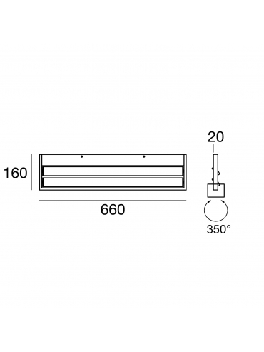 Kinkiet TABLET APPL.BIEMISS (L)LED 43W 7607