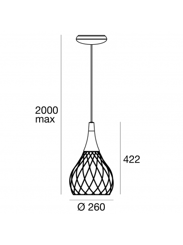 Lampa wisząca MONGOLFIER 8140