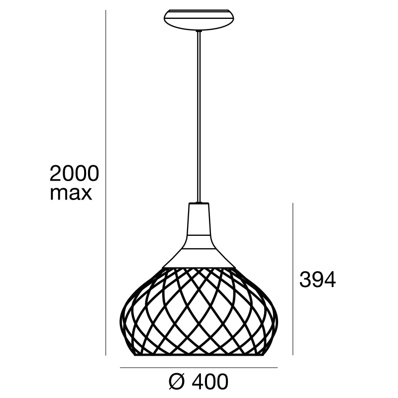 Lampa wisząca MONGOLFIER 8144