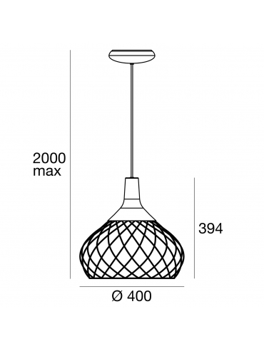 Lampa wisząca MONGOLFIER 8144