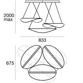 Lampa wisząca DIPHY 8168