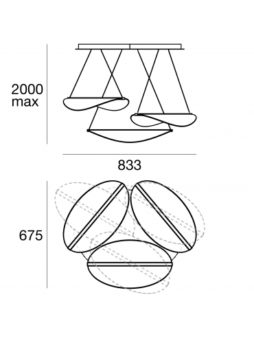 Lampa wisząca DIPHY 8168