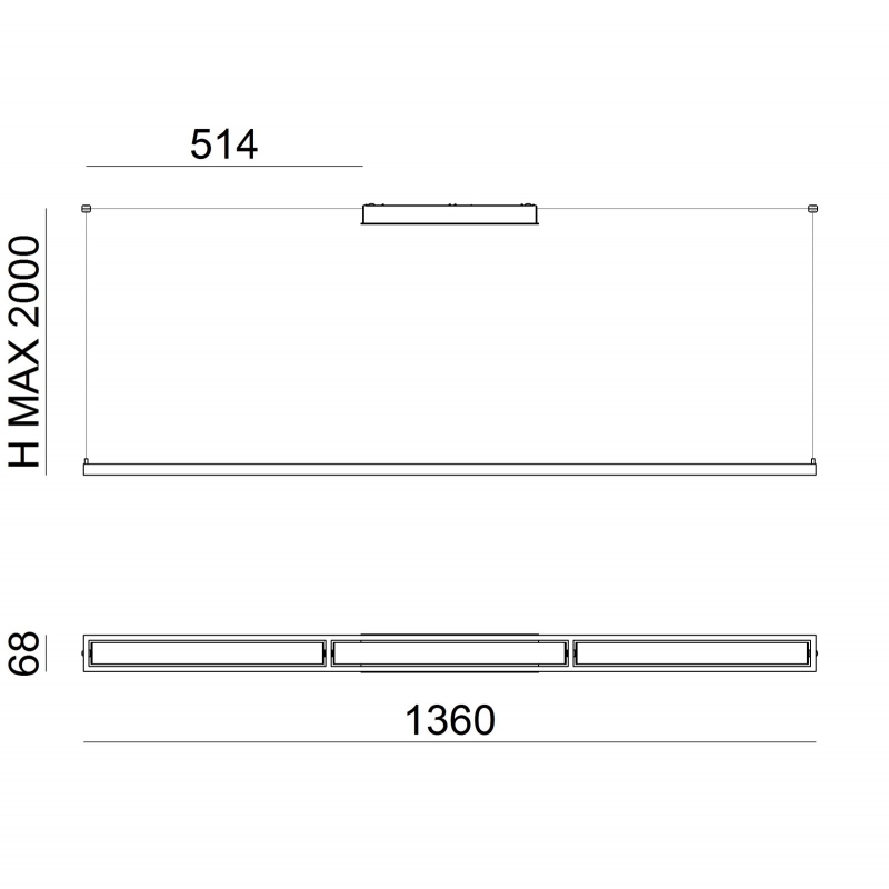 Lampa wisząca TABLET 8451