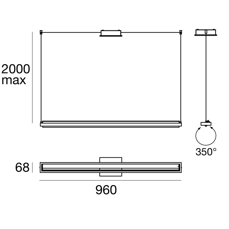 Lampa wisząca TABLET 8475