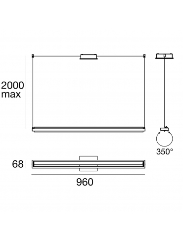 Lampa wisząca TABLET 8475