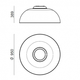 Lampa sufitowa DEMÌ 8895