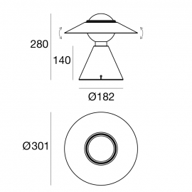 Lampa stołowa FANTE 8966