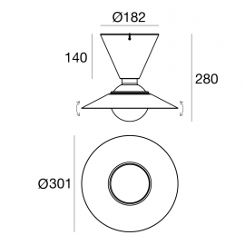 Lampa sufitowa FANTE 8967