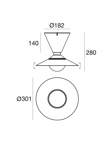 Lampa sufitowa FANTE 8967