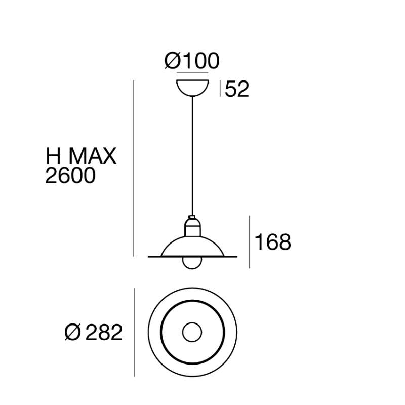 Lampa wisząca LAMPIATTA 8982