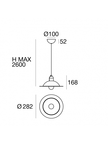 Lampa wisząca LAMPIATTA 8982