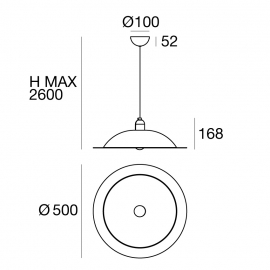 Lampa wisząca LAMPIATTA 8987