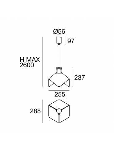 Lampa wisząca TRIEDRO 8995