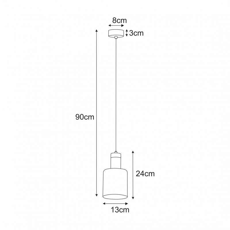 Lampa wisząca BRUS K-5250