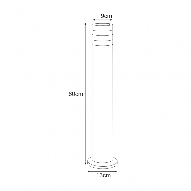 Słupek oświetleniowy SOLIN K-8206