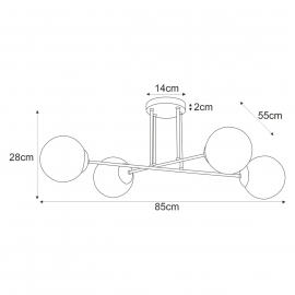 Lampa sufitowa ELMO K-5313