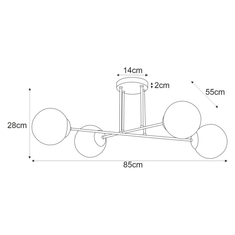 Lampa sufitowa ELMO K-5313