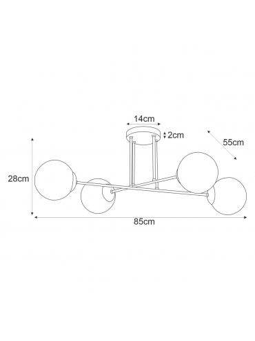 Lampa sufitowa ELMO K-5313