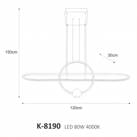 Lampa wisząca RAD K-8190